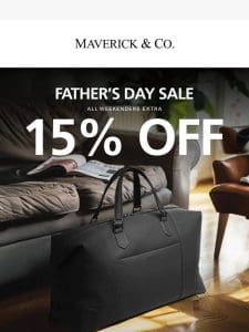 Father’s Day Special: 15% Off All Duffels!