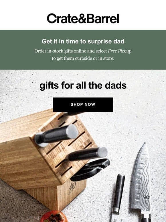 Father’s Day is TOMORROW—there’s still time to get gifts!