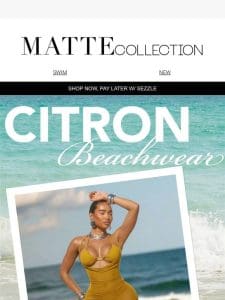 Feel the Glow: Citron Beachwear you Need
