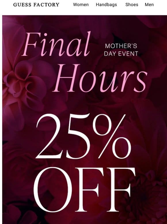 Final Hours | 25% Off + Free Gift