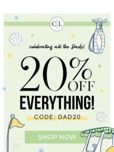 ?First Access to 20% Off!