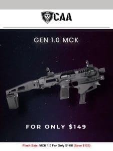 Flash Sale: MCK 1.0 for $149 ($125 OFF!)