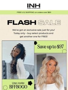 Flash sale is happening RN!