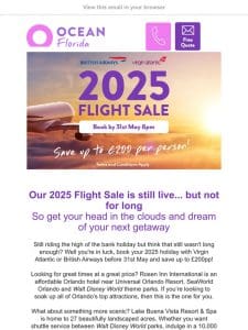 Flight Sale ENDING SOON