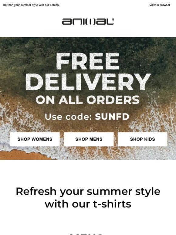 Free Delivery On All Orders Use Code: SUNFD