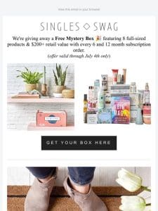 Free Mystery Box – For A Limited Time