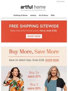 Free Shipping Sitewide Is HERE!