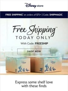 Free Shipping today only!