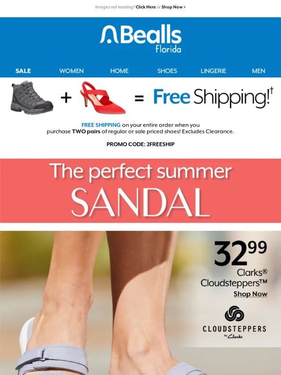 Free Shipping when you order 2 pairs of shoes!