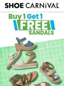 Free sandals are in your future