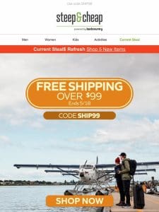 Free shipping on orders Over $99