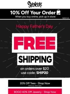 Free shipping over $20