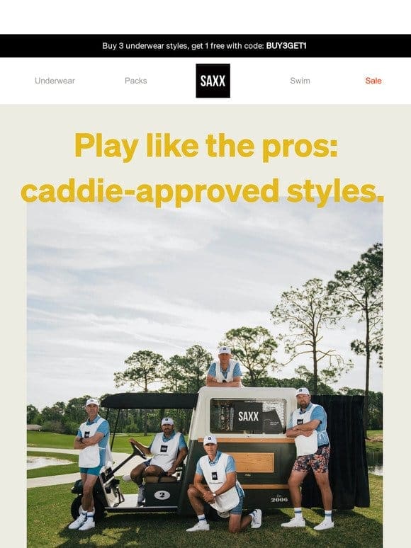 Game-changing styles approved by pro caddies ???♂?