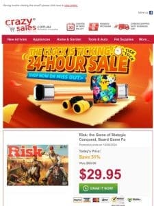 Gather the Troops: Risk – The Game of Strategic Conquest for Only $29.95!