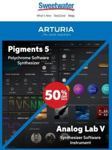 Get 50% Off Arturia!