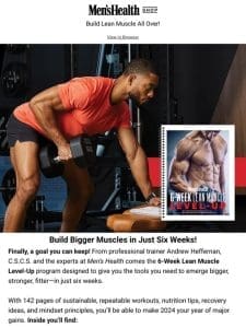 Get Bigger Muscles in Six Weeks!