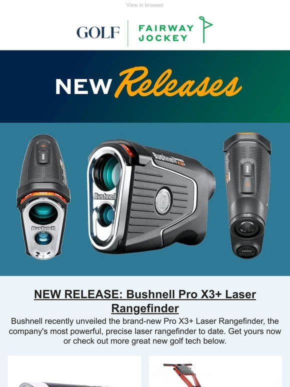 Get Bushnell’s new Pro X3+ Laser rangefinder!