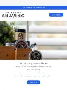 Get Dad the Best Shave Ever – 20% Off!