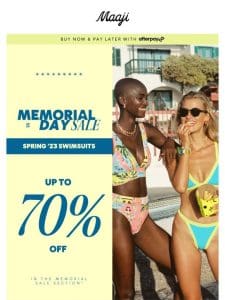 ???? Get Up to 70% off Swimsuits & Coverups!