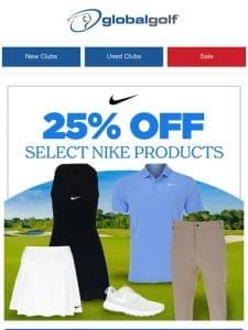 Get Your Game On: 25% Off Nike Golf Gear