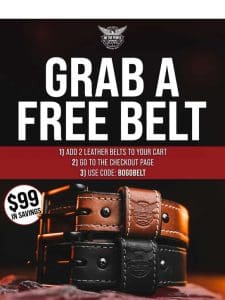 Get a FREE Gun Belt