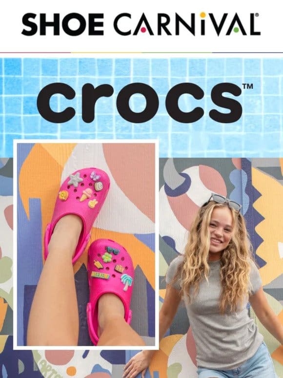 Get comfy w/Crocs from $34.98
