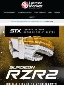 ? Get the Edge with STX Surgeon RZR 2 Limited Edition Gloves!