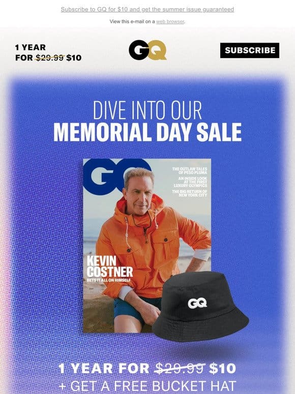 Get the GQ Summer Issue + the coveted bucket hat