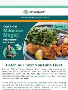 Get the details for our June YouTube Live!