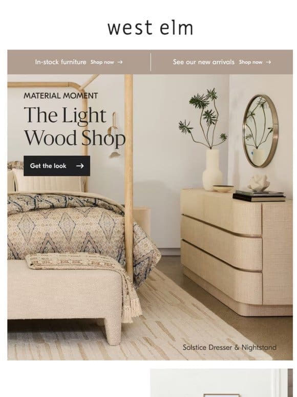 Get the look: Light wood