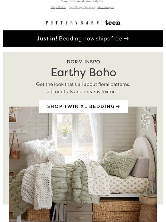 Get the look: earthy boho bedding