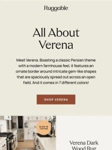 Get to know Verena