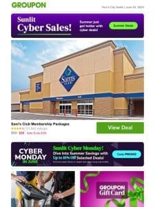 Get up to 10% off! Sam’s Club Membership Packages