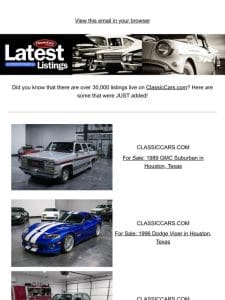 Get your dream car from ClassicCars.com