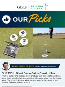 Ghost Holes help you practice putting anywhere