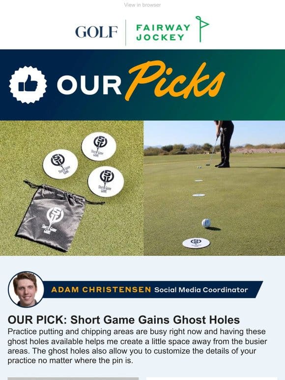 Ghost Holes help you practice putting anywhere