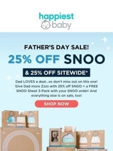Gift Dad More   25% Off SNOO & Sitewide