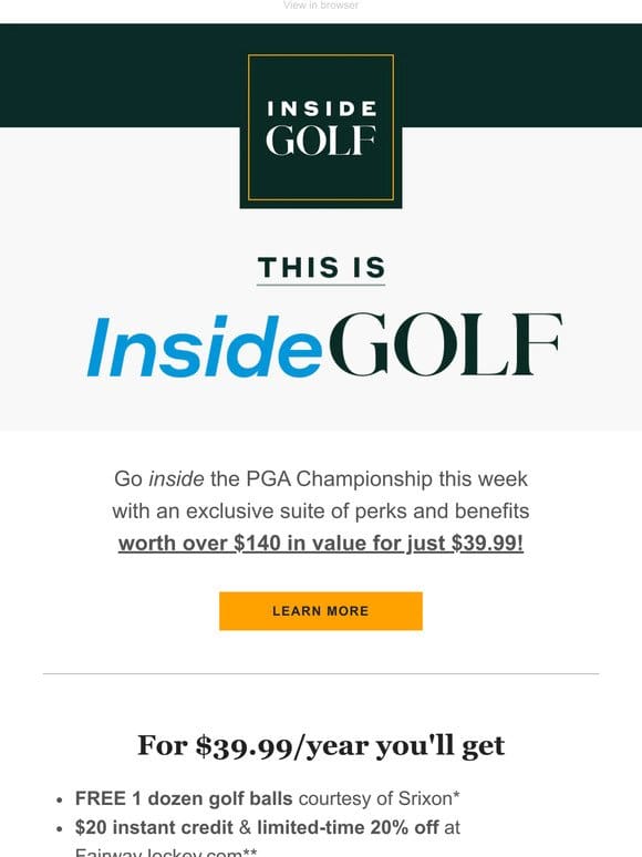 Go INSIDE the PGA Championship with InsideGOLF!