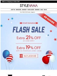 Going once， going twice… EXTRA 21% OFF