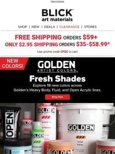 Golden Acrylics | Explore NEW colors!