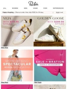 Golden Goose with $399.99 Styles & VEJA with $119.99 Styles ? MDW Brand Spectacular: 48-Hour Special Prices