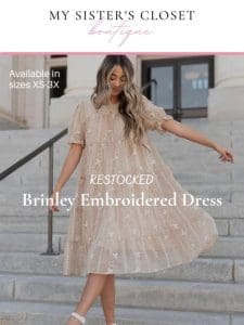 Good news! The Brinley dress has been restocked!!