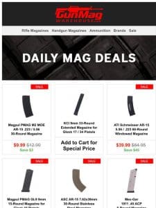 Grab Your Favorite Magazines! | Magpul PMAG MOE AR-15 30rd Mag for $10