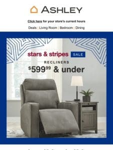 Grab your seat! Recliners Under $600 – Limited Stock!