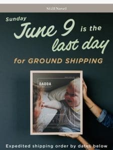 Ground Shipping Ends Tomorrow