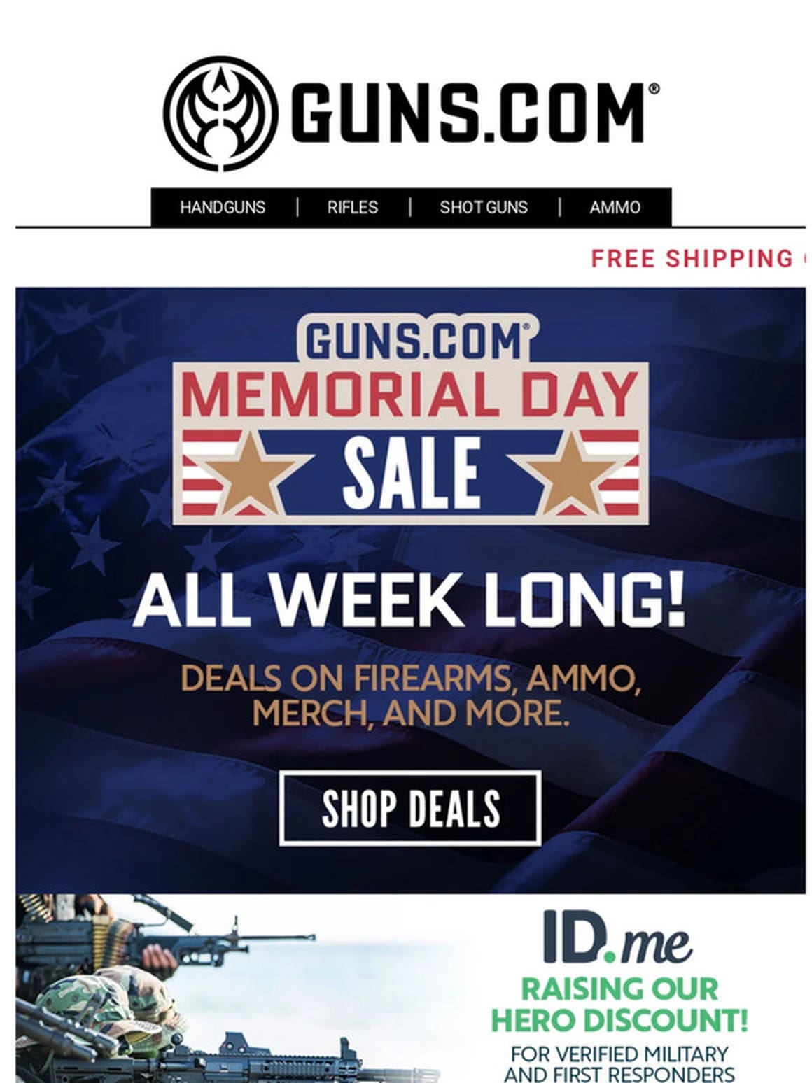 ? Guns.com Memorial Day Sale – ALL WEEK LONG! ?