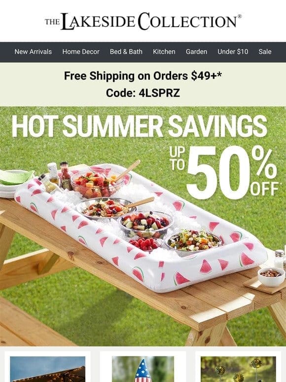 HOT Summer Savings + Free Shipping!