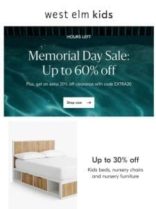 HOURS LEFT: Up to 60% OFF furniture & more