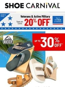 HUGE sandal savings for memorial day!