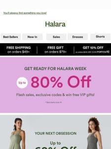 Halara Week Is Back! Up to 80% off